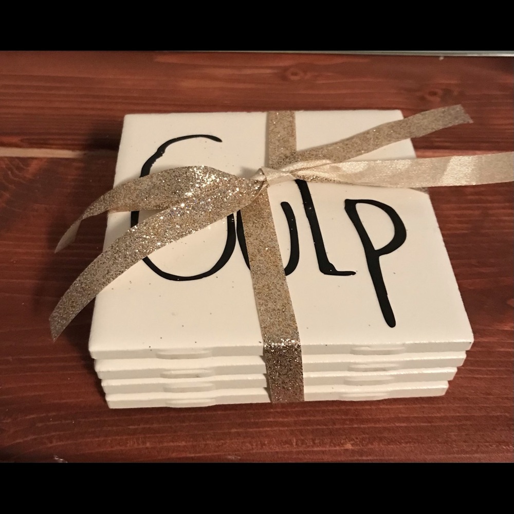 Rae Dunn inspired coaster